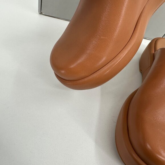 Everlane The Puffa Flatform in Brown Leather sz 7.5 Women's Chunky Platform Clog - Picture 5 of 12